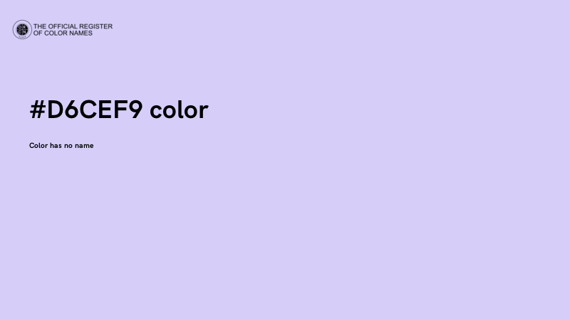 #D6CEF9 color image