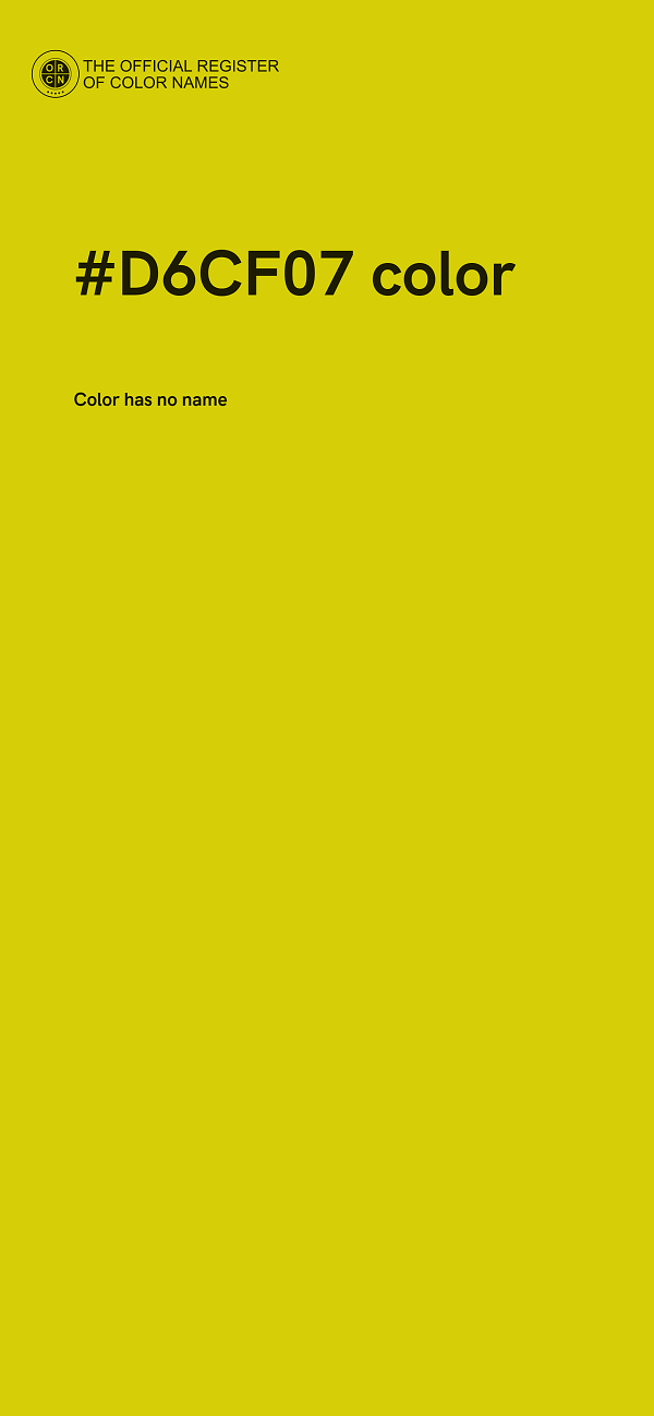 #D6CF07 color image