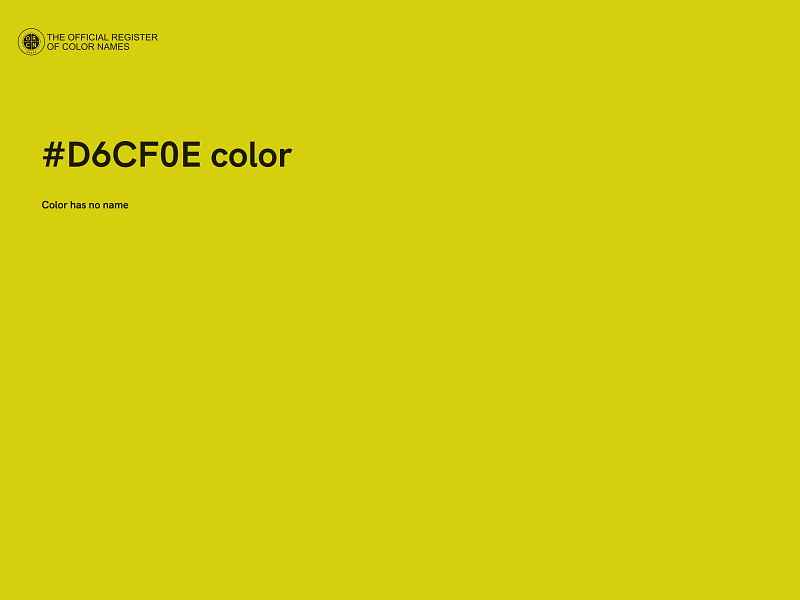 #D6CF0E color image
