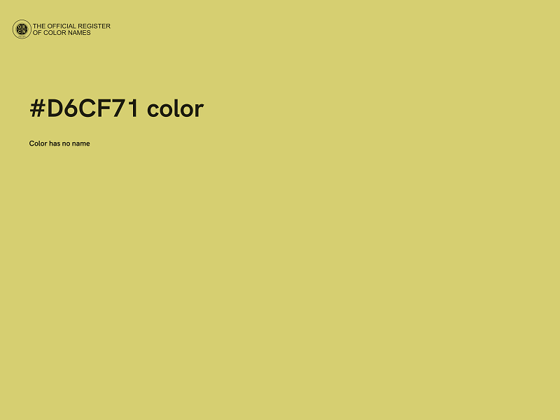 #D6CF71 color image