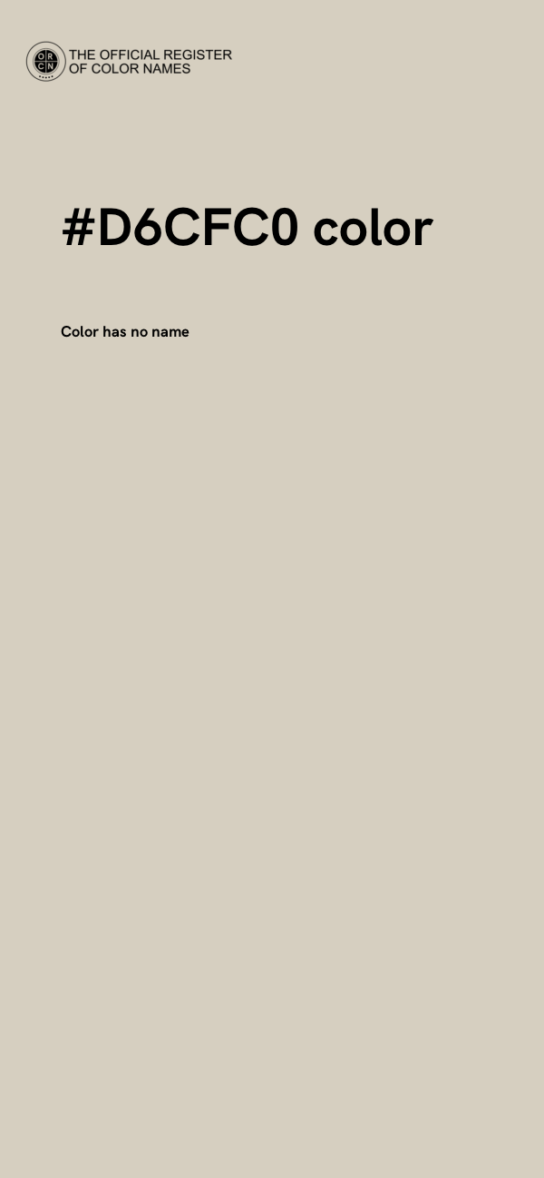 #D6CFC0 color image