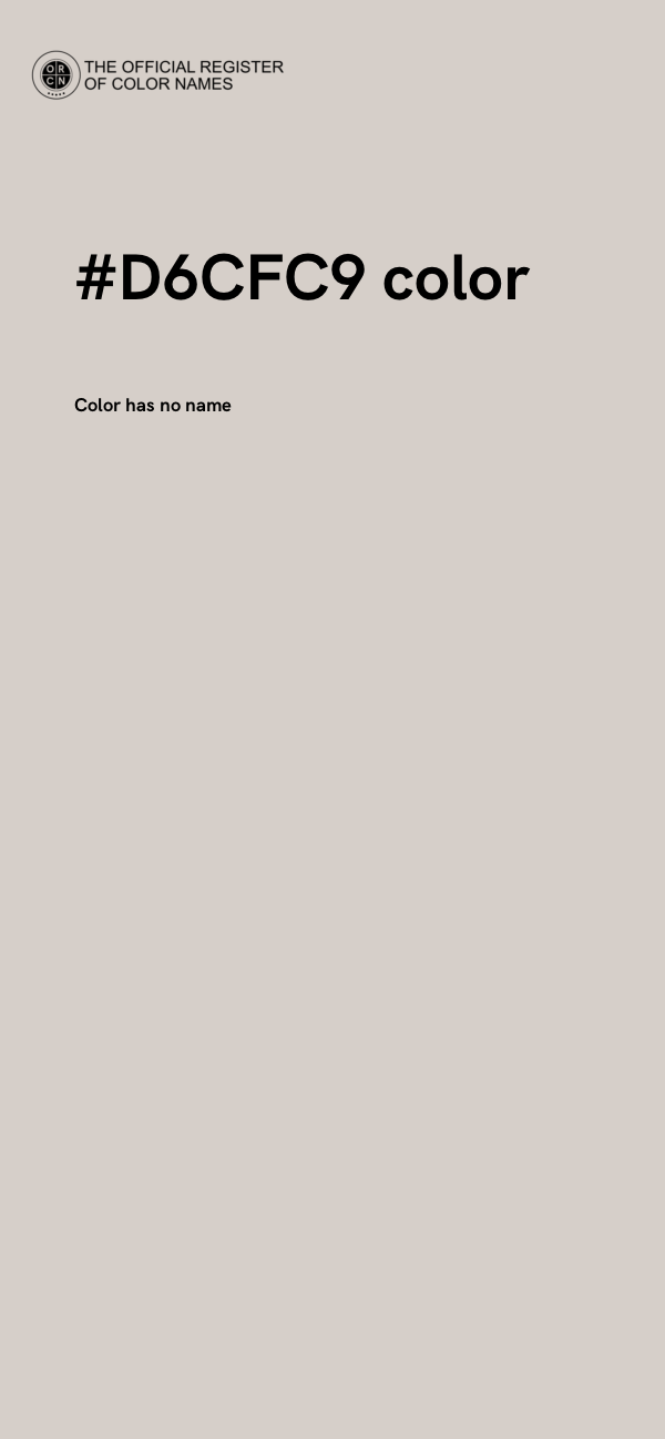 #D6CFC9 color image