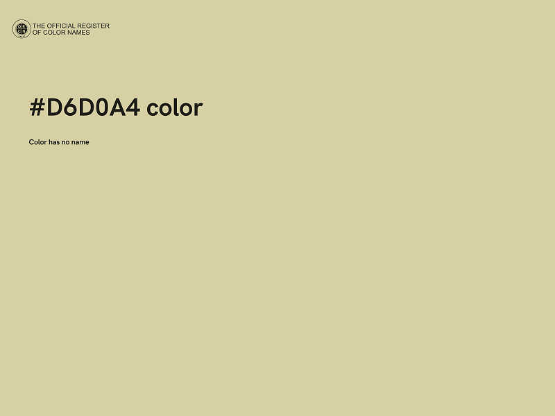 #D6D0A4 color image