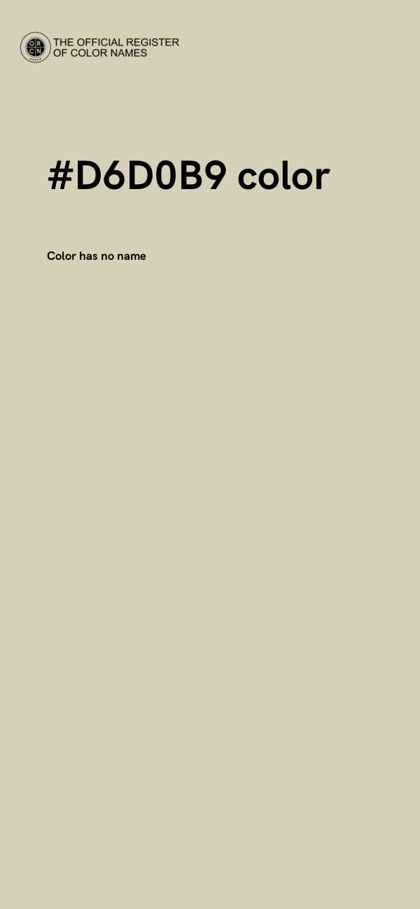 #D6D0B9 color image