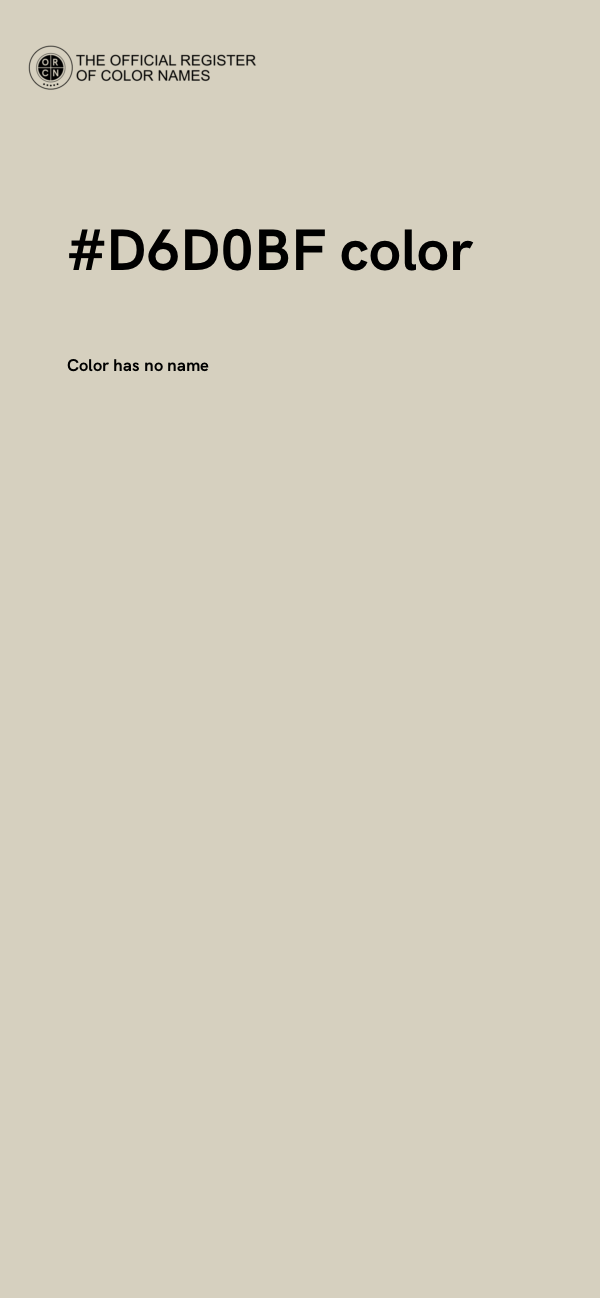 #D6D0BF color image