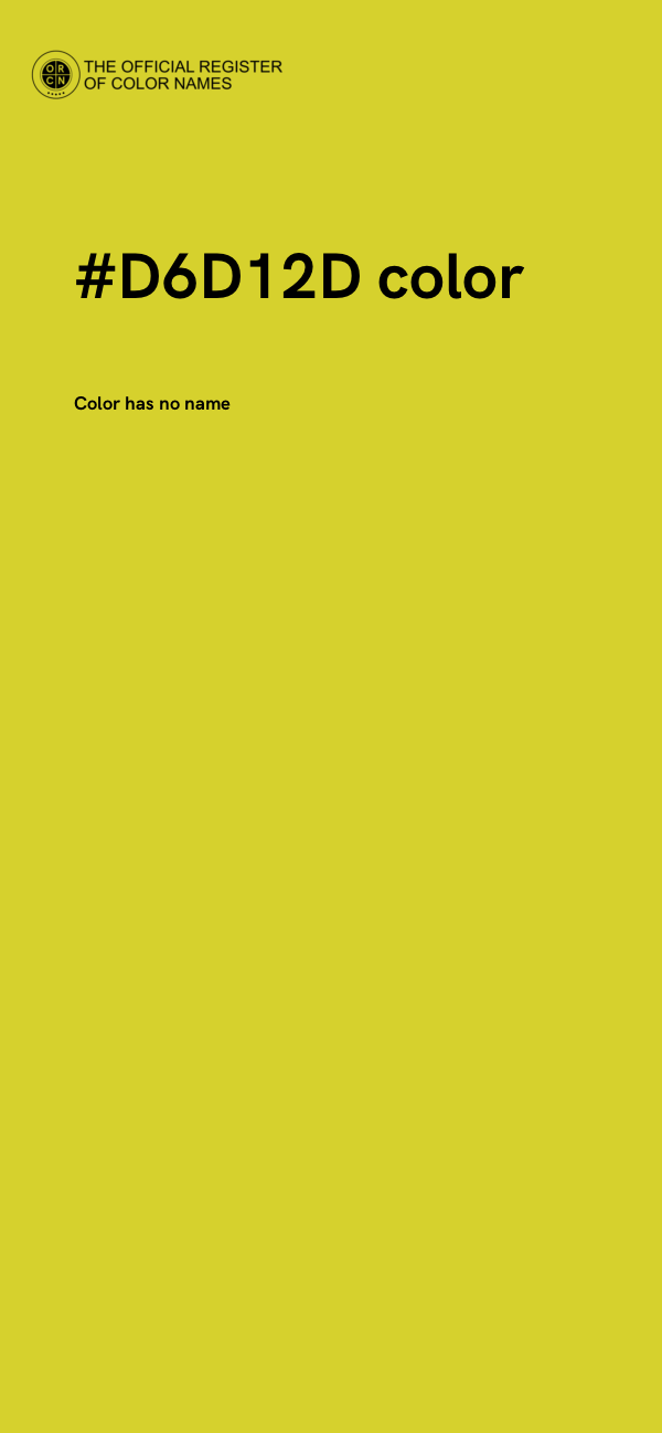 #D6D12D color image