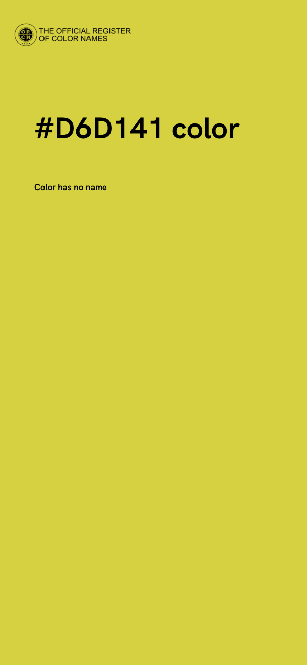 #D6D141 color image