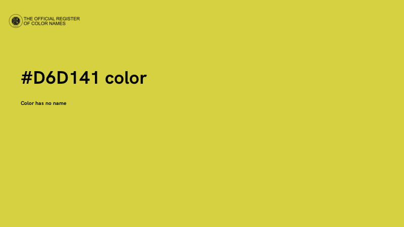#D6D141 color image