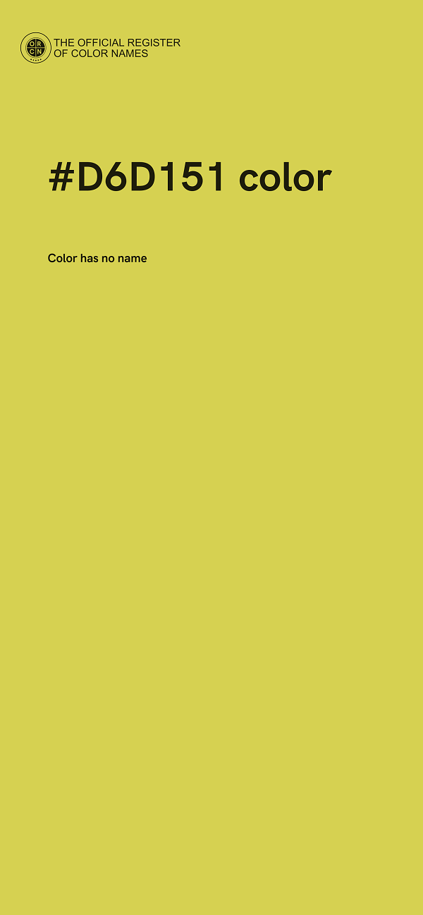 #D6D151 color image