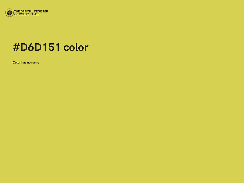 #D6D151 color image