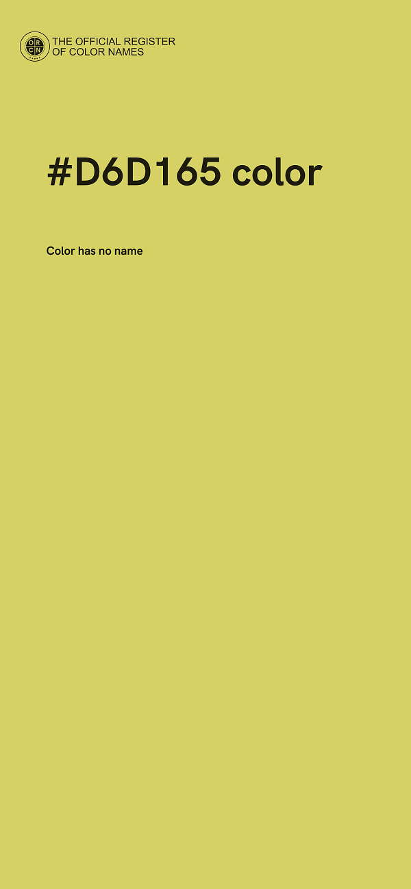 #D6D165 color image