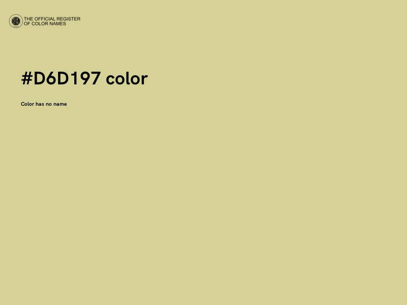 #D6D197 color image