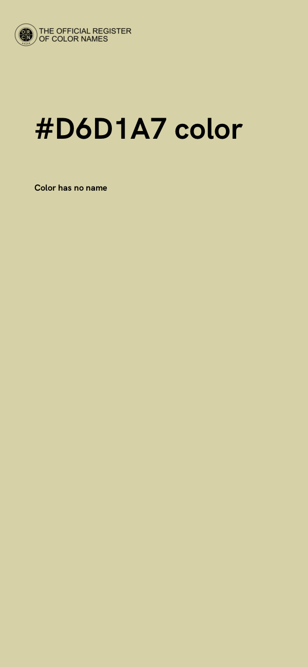 #D6D1A7 color image
