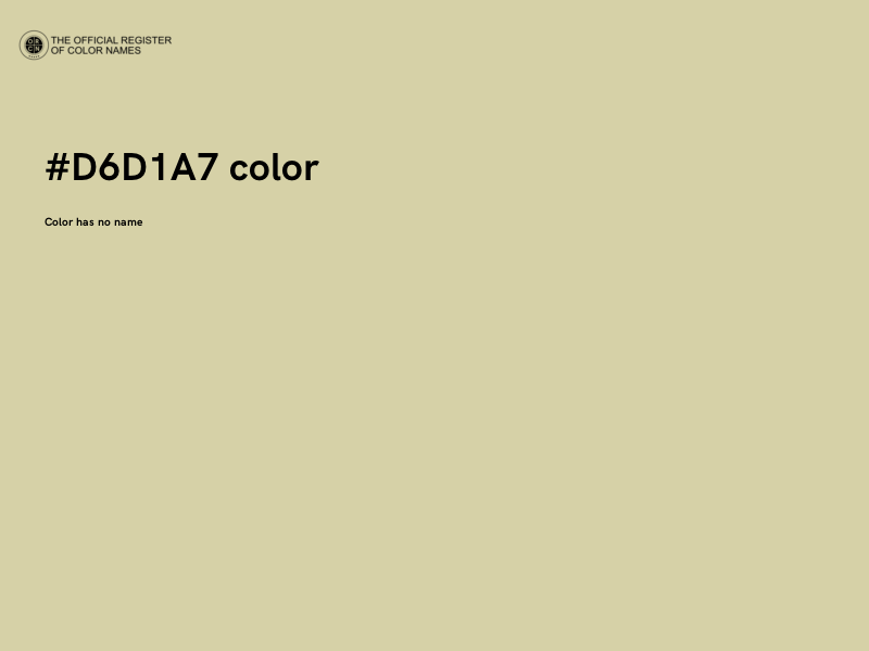 #D6D1A7 color image
