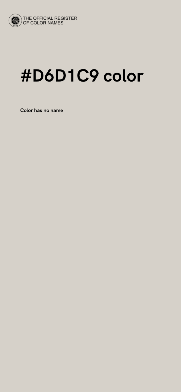 #D6D1C9 color image