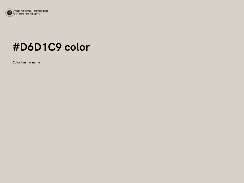 #D6D1C9 color image