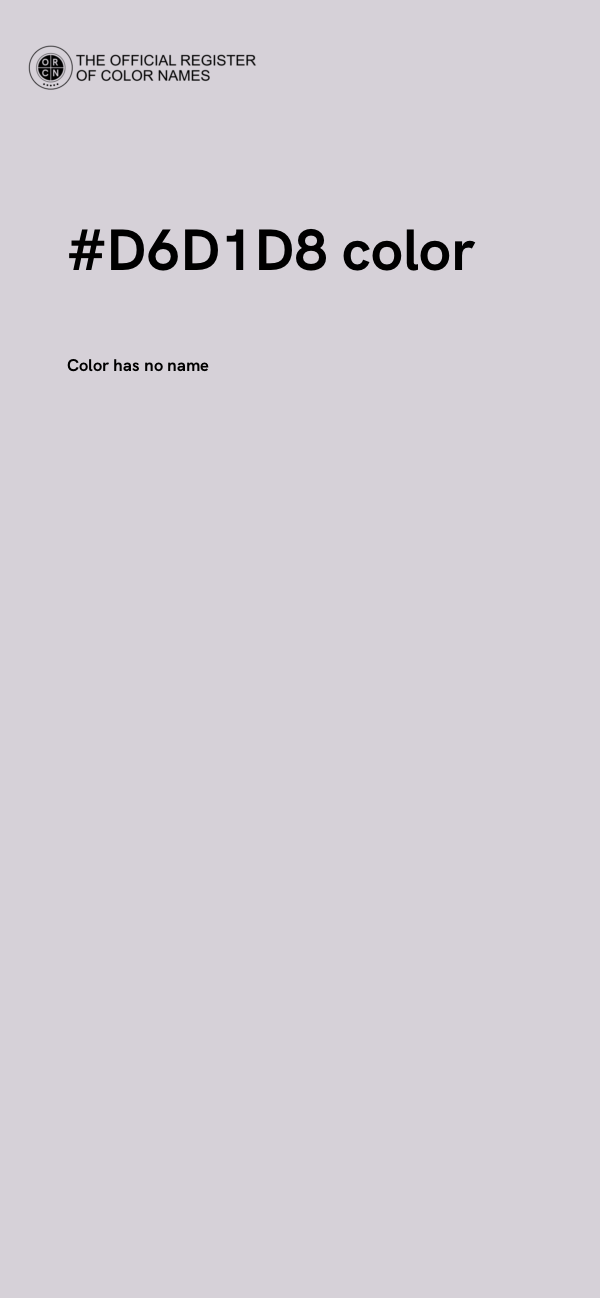 #D6D1D8 color image