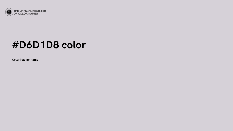 #D6D1D8 color image