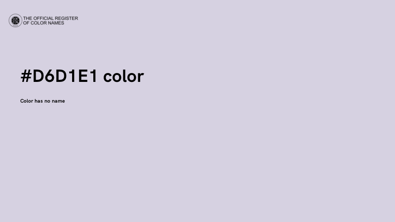 #D6D1E1 color image