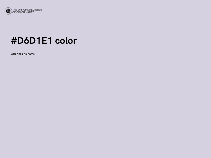 #D6D1E1 color image