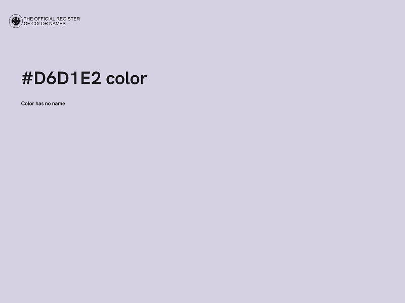 #D6D1E2 color image