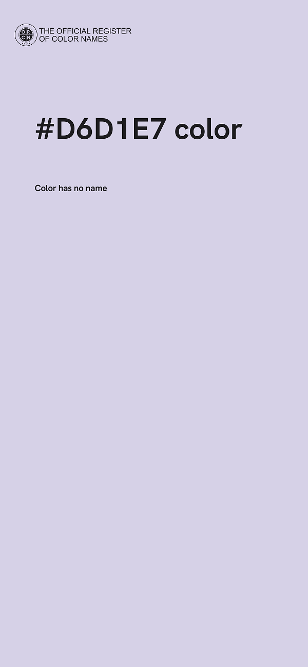 #D6D1E7 color image
