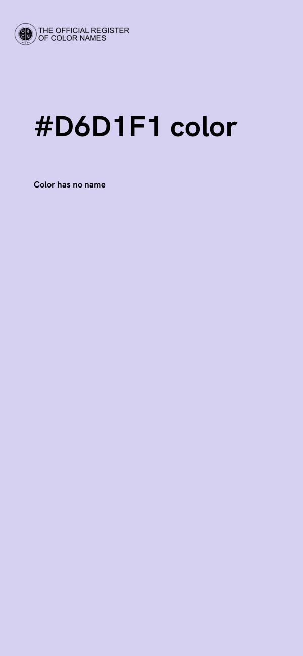 #D6D1F1 color image