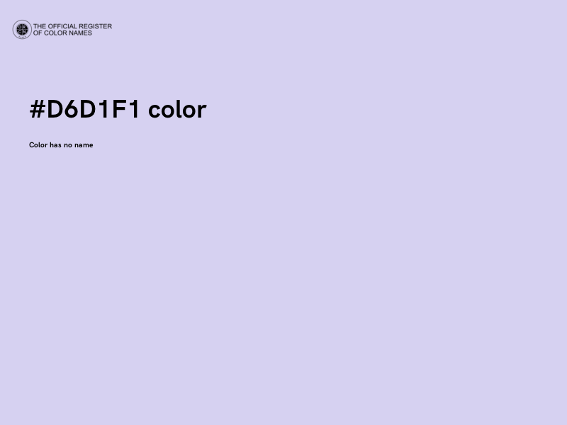 #D6D1F1 color image