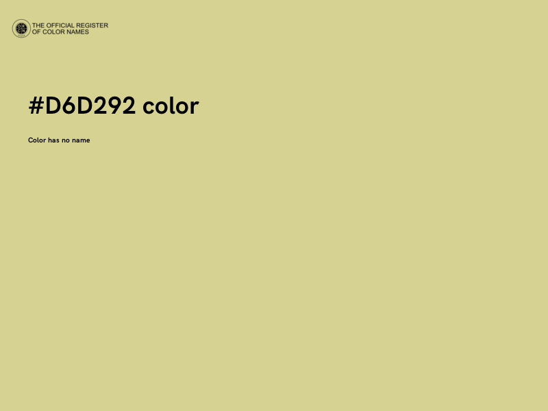 #D6D292 color image