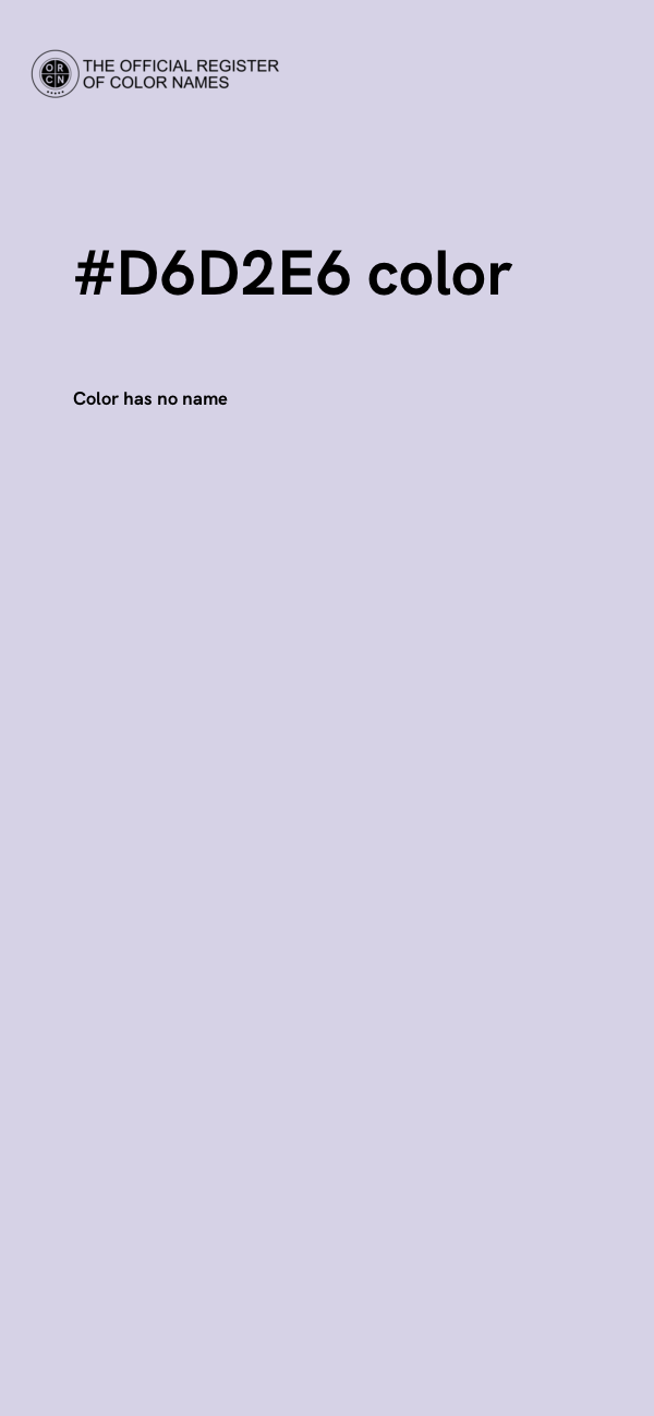 #D6D2E6 color image