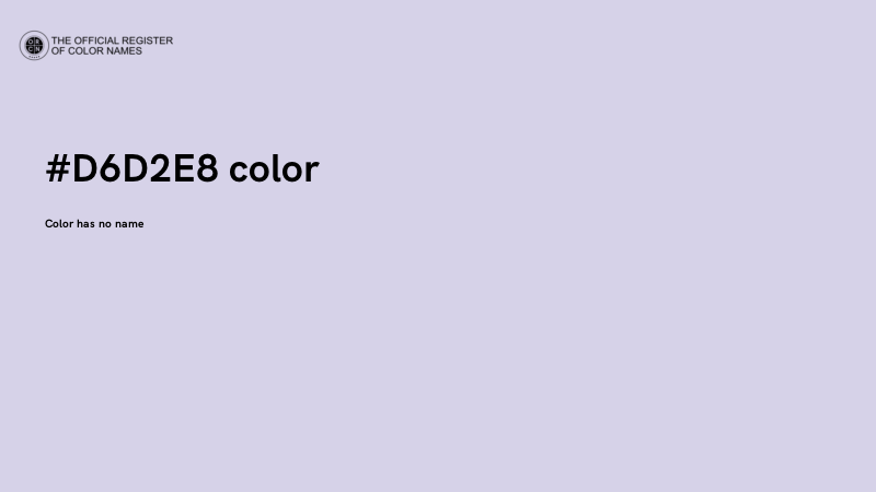 #D6D2E8 color image