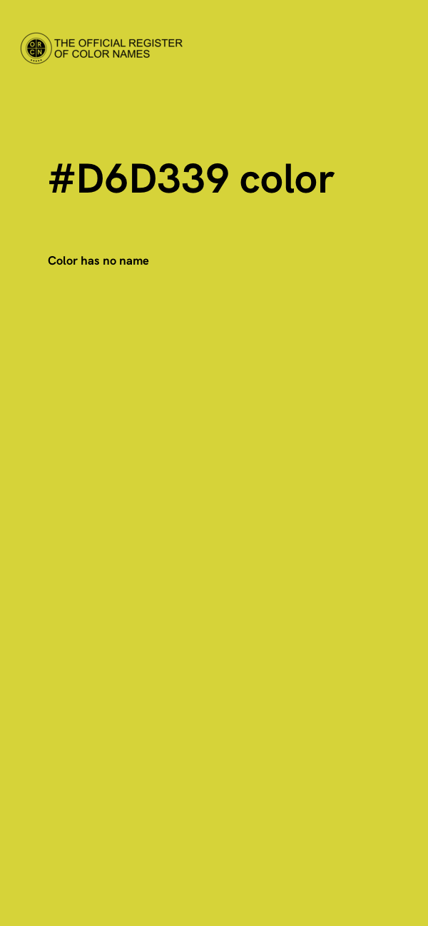 #D6D339 color image