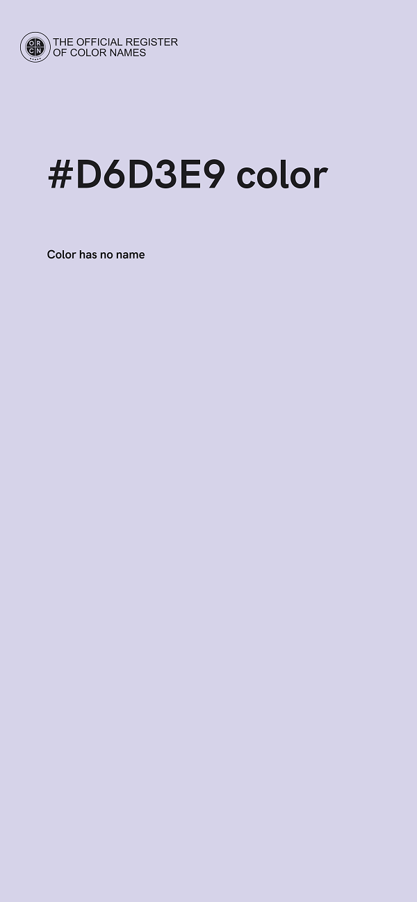 #D6D3E9 color image