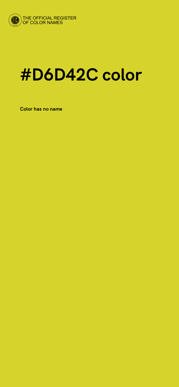 #D6D42C color image