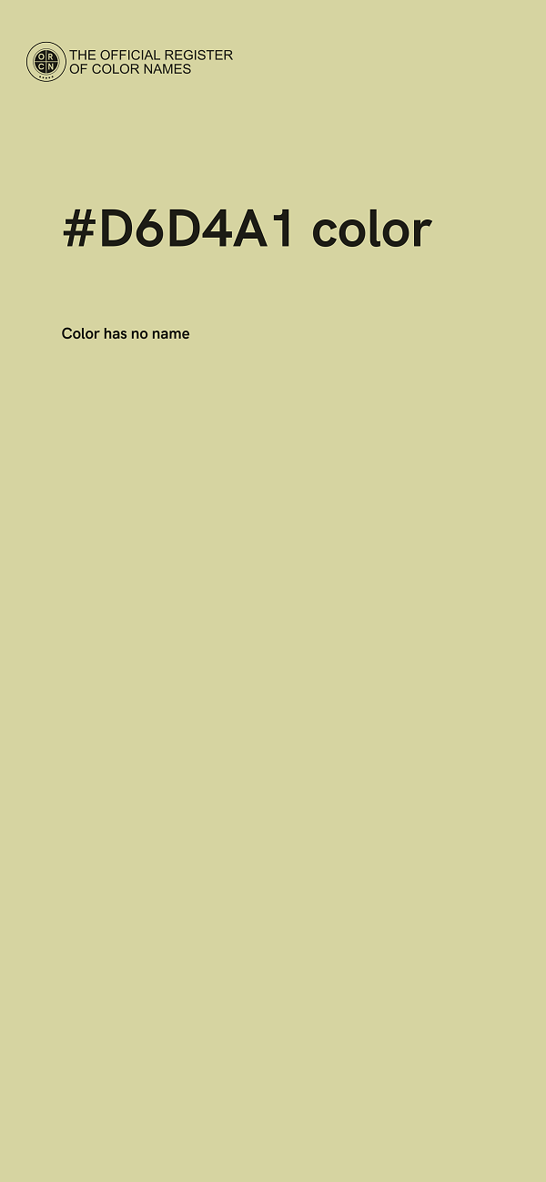 #D6D4A1 color image