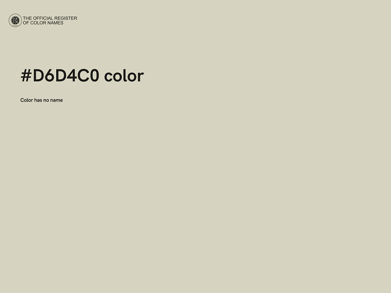 #D6D4C0 color image