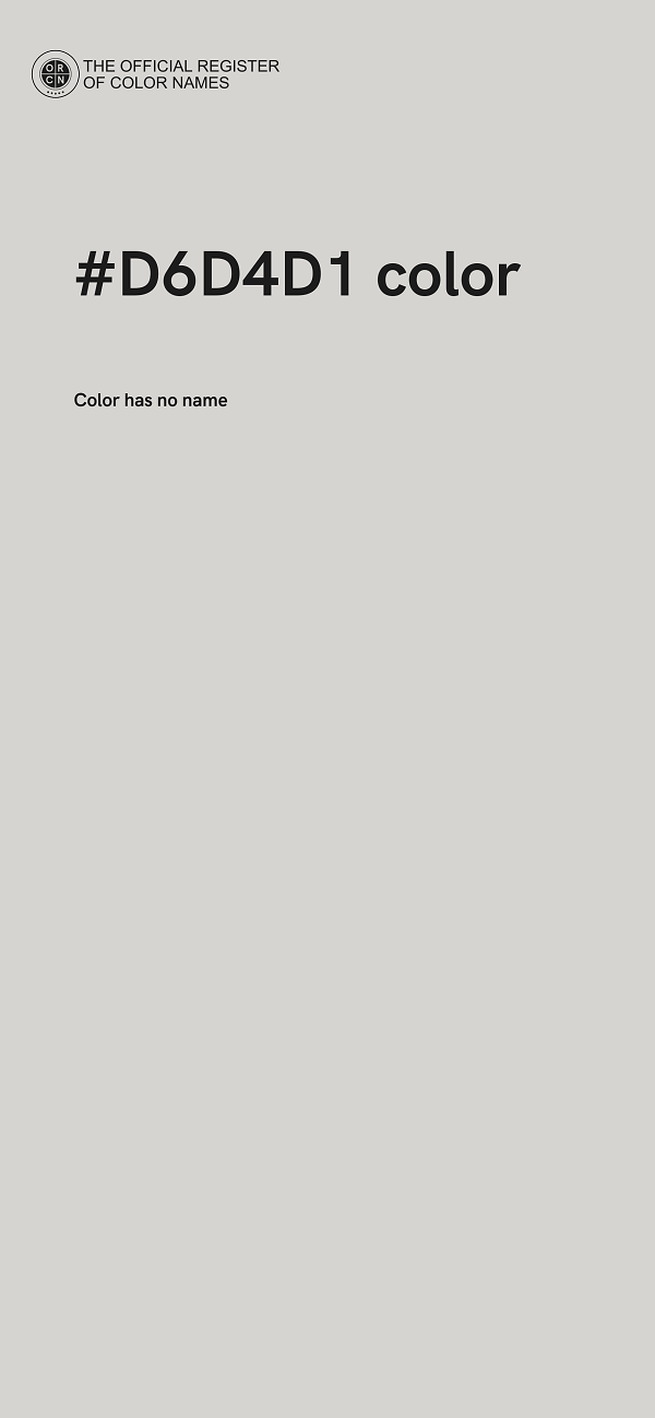 #D6D4D1 color image