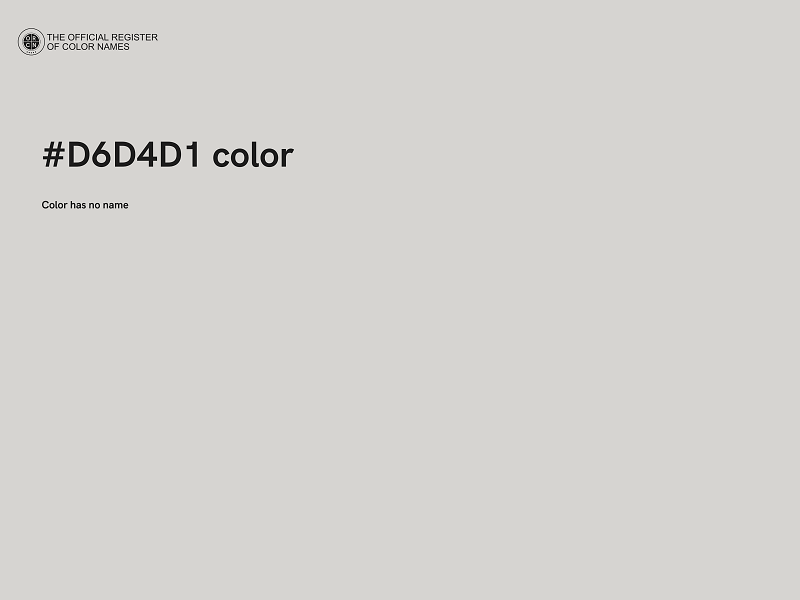 #D6D4D1 color image