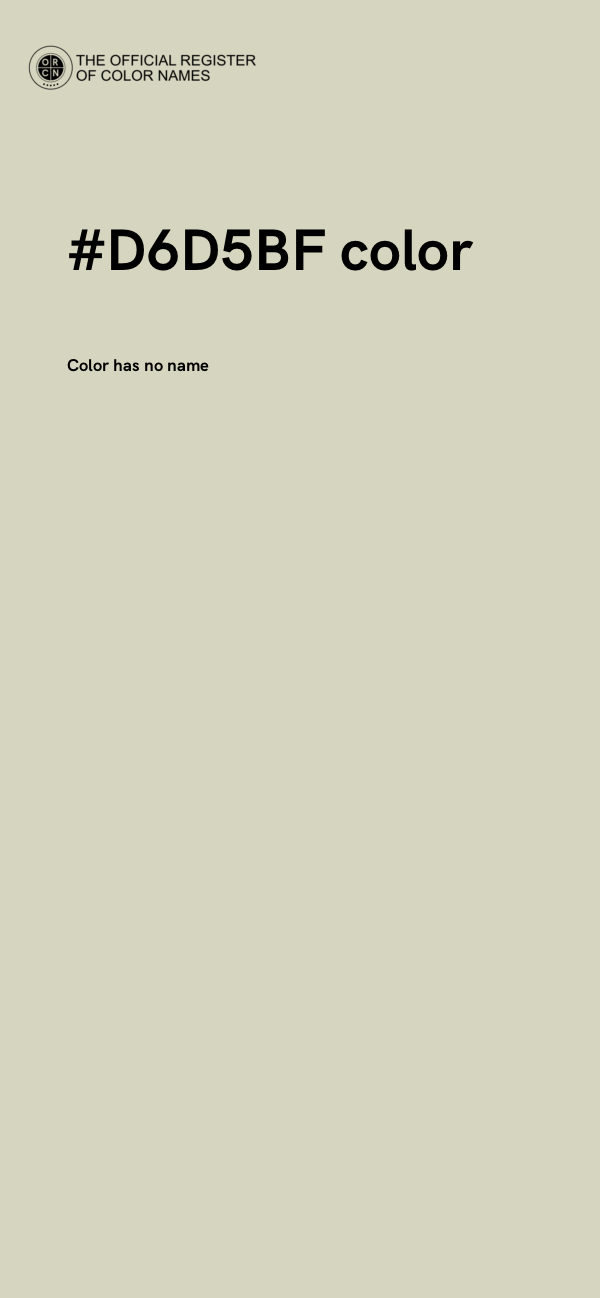 #D6D5BF color image
