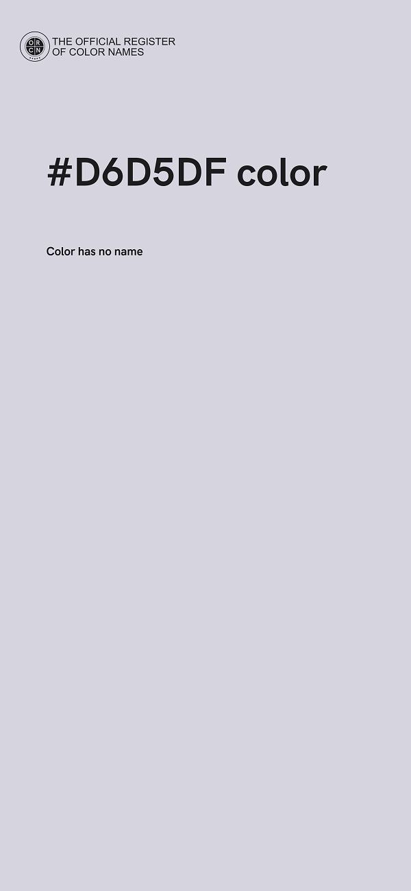 #D6D5DF color image
