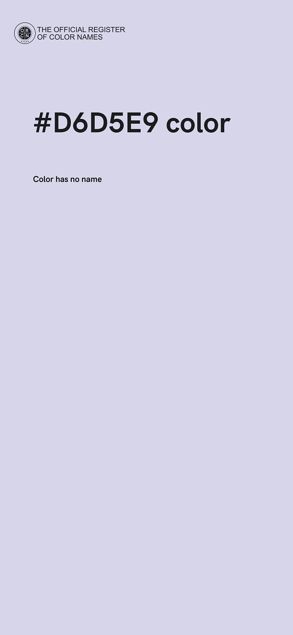 #D6D5E9 color image