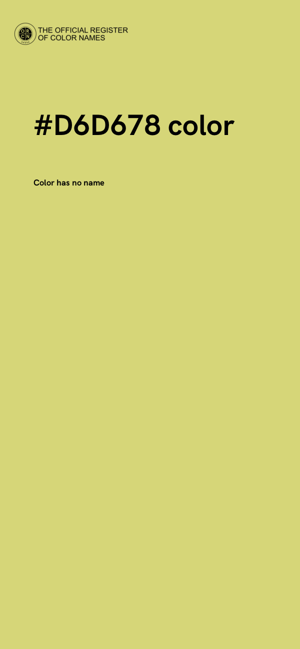 #D6D678 color image
