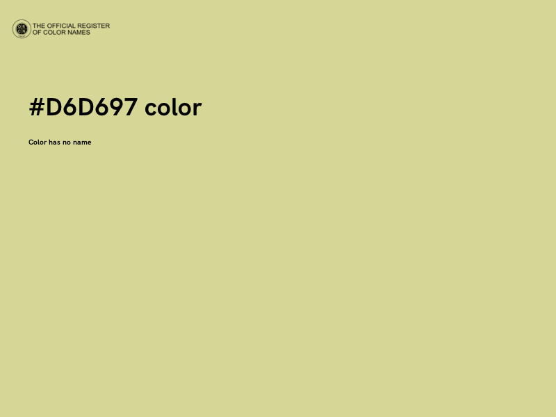 #D6D697 color image