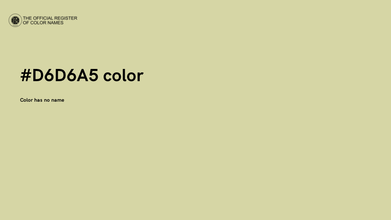 #D6D6A5 color image