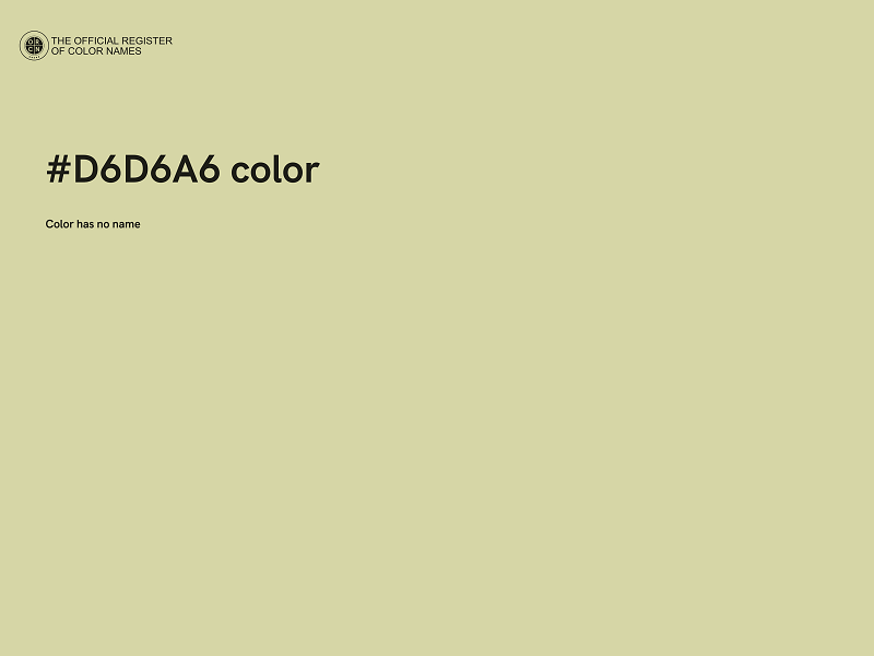 #D6D6A6 color image