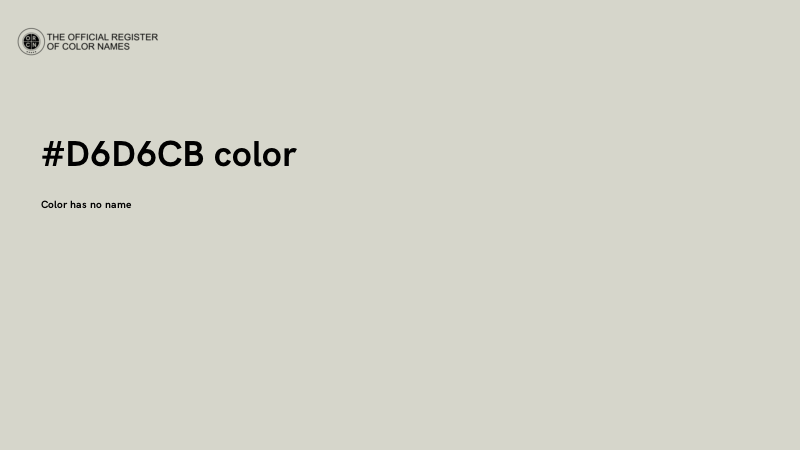 #D6D6CB color image