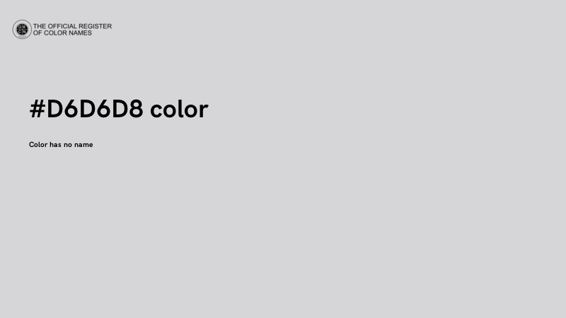 #D6D6D8 color image