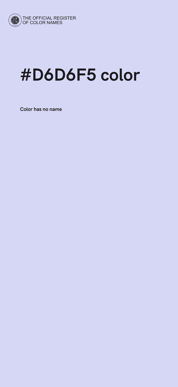 #D6D6F5 color image
