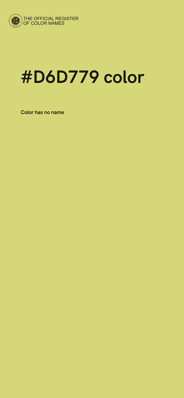 #D6D779 color image