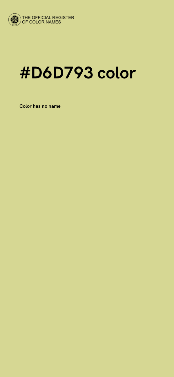 #D6D793 color image